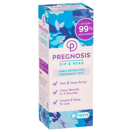Pregnosis Dip & Read Early Detection Pregnancy Test 2pk