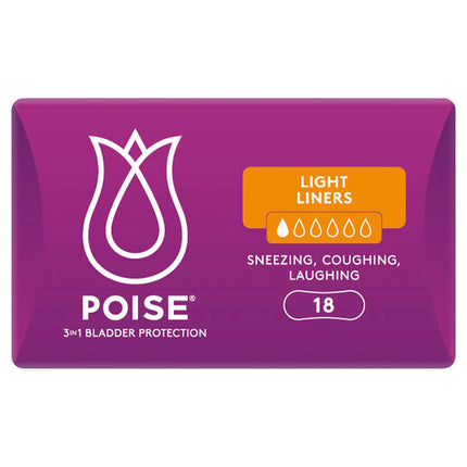 Poise Liners Light 18 Pack