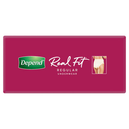 Depend Women Real Fit Underwear Large 8 Pack