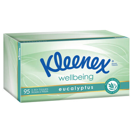 Kleenex Eucalyptus Facial Tissues 95 Pack