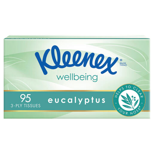 Kleenex Eucalyptus Facial Tissues 95 Pack
