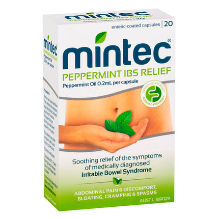 Mintec Peppermint IBS Relief 20 Capsules