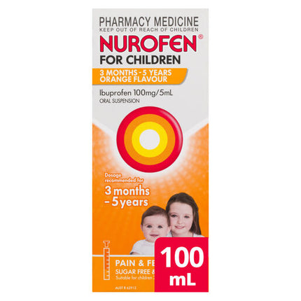 Nurofen For Children 3 Months To 5 Years Orange 100ml