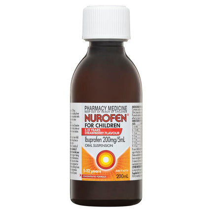 Nurofen For Children 5-12 Years Strawberry 200ml