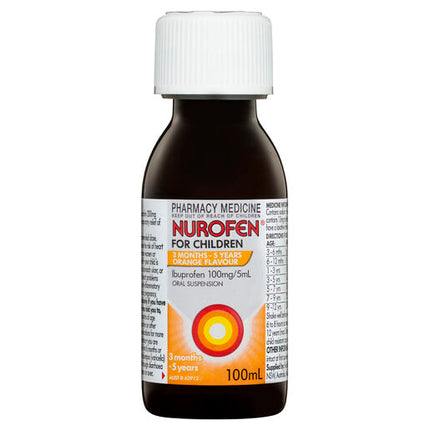 Nurofen For Children 3 Months To 5 Years Orange 100ml