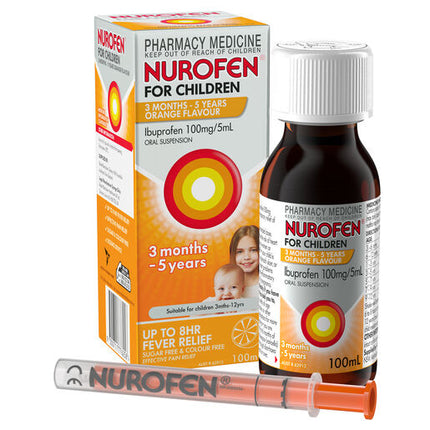 Nurofen For Children 3 Months To 5 Years Orange 100ml