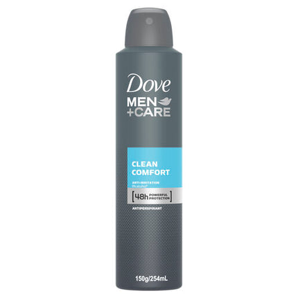 Dove Men Antiperspirant Aerosol Deodorant Clean Comfort 254mL