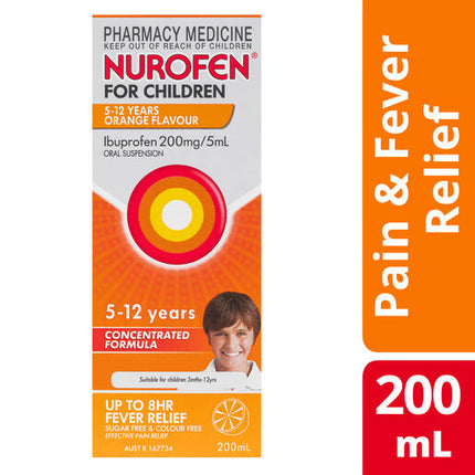 Nurofen For Children 5-12 Years Orange 200ml
