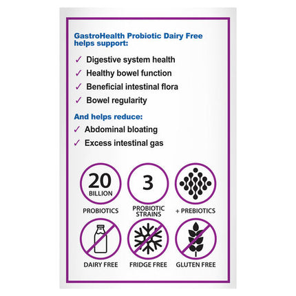 Naturopathica GastroHealth Probiotic Dairy Free 20 Billion CFU 30 Capsules