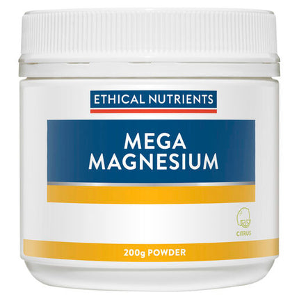 Ethical Nutrients Mega Magnesium Powder Citrus 200g