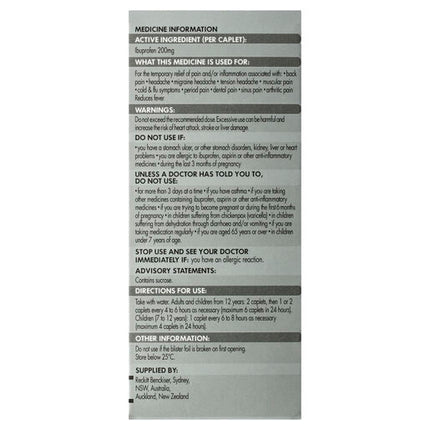 Nurofen 200mg Ibuprofen 48 Caplets