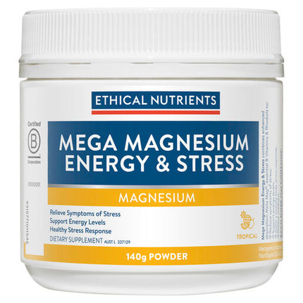 Ethical Nutrients Mega Magnesium Energy & Stress 140g