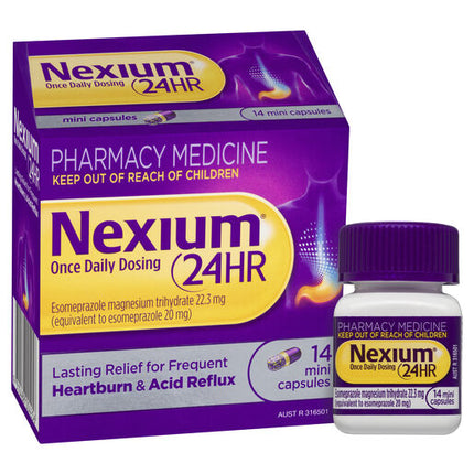 Nexium 24Hr 20mg Bottle 14 Mini Capsules