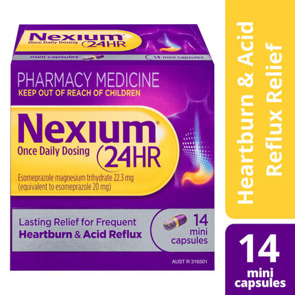 Nexium 24Hr 20mg Bottle 14 Mini Capsules