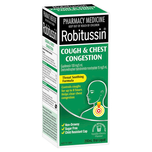 Robitussin Cough & Chest Congestion Cough Liquid 200mL