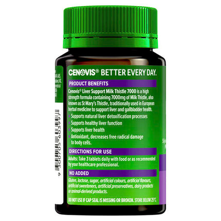 Cenovis Liver Support Milk Thistle 7000 75 Tablets