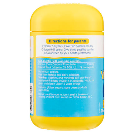 Nature's Way Kids Smart Vita Gummies Calcium + Vitamin D 120 Pastilles