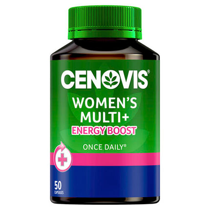 Cenovis Once Daily Women's Multi + Energy Boost 50 Capsules