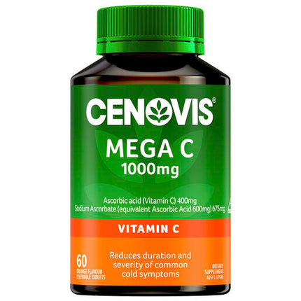 Cenovis Mega C 1000mg 60 Chewable Tablets