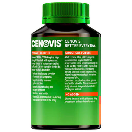 Cenovis Mega C 1000mg 60 Chewable Tablets