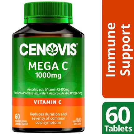 Cenovis Mega C 1000mg 60 Chewable Tablets