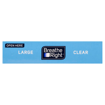 Breathe Right Nasal Strips Clear Large 10 Strips