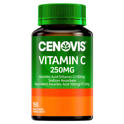 Cenovis Vitamin C 250mg Orange Flavour 150 Tablets