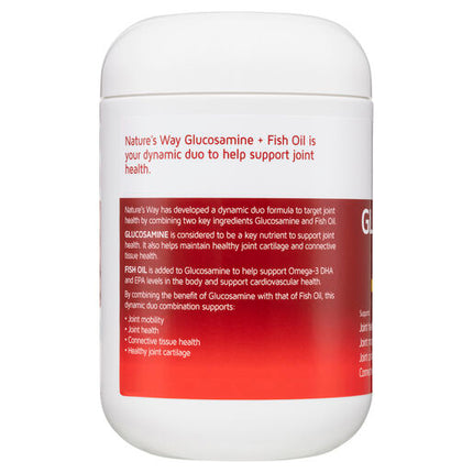 Nature's Way Glucosamine Plus Fish Oil 200 Soft Capsules