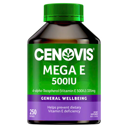Cenovis Mega E 500IU Value Pack 250 Capsules