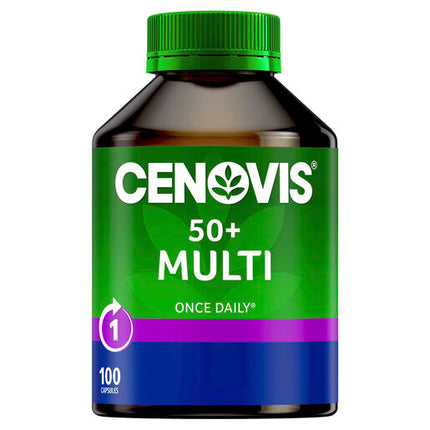 Cenovis 50+ Once Daily Multi Value Pack 100 Capsules