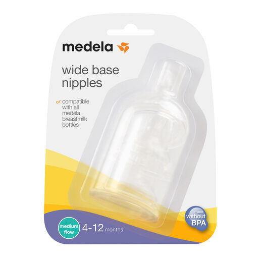 Medela Wide Base Teat Medium Flow 3 Pack