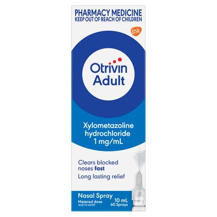 Otrivin Adult Nasal Spray, for Blocked Nose, 10mL