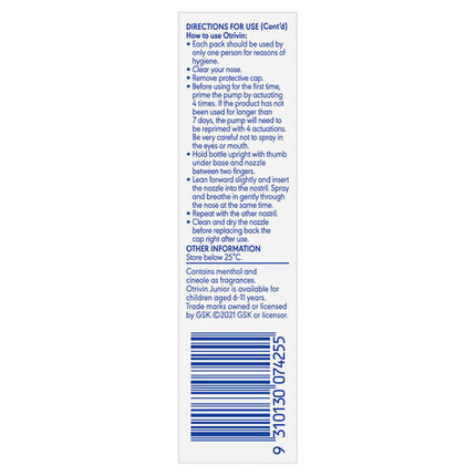 Otrivin Adult Nasal Spray Menthol 10mL