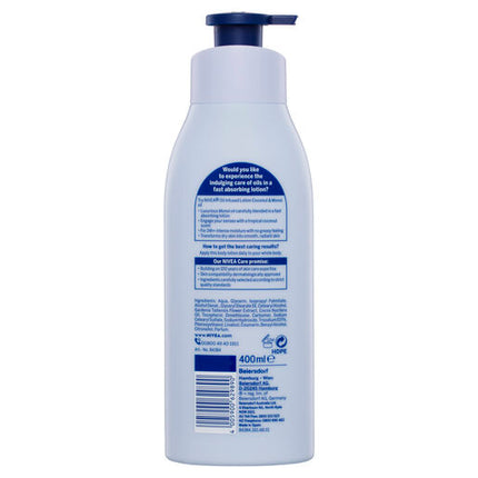 Nivea Body Oil In Lotion Coconut And Monoi Oil 400mL