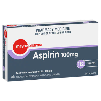 Mayne Aspirin 100mg 112 tablets