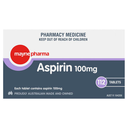 Mayne Aspirin 100mg 112 tablets