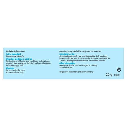 Canesten Anti-fungal Cream 20g