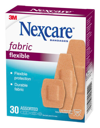 Nexcare Heavy Duty Fabric Strips 30 Pack