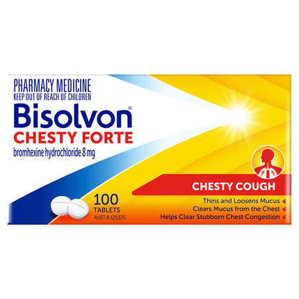 Bisolvon Chesty Forte 100 Tablets
