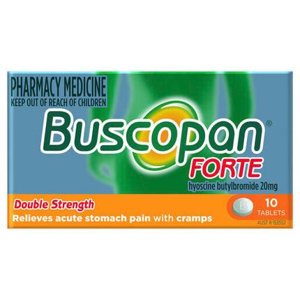 Buscopan Forte 20mg 10 Tablets
