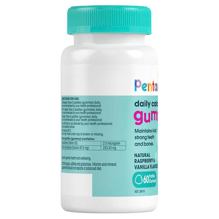 Pentavite Daily Calcium + Vit D3 Kids Gummies 60 Pastilles