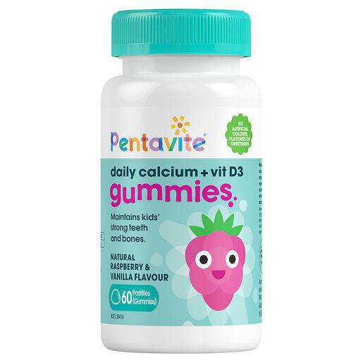 Pentavite Daily Calcium + Vit D3 Kids Gummies 60 Pastilles