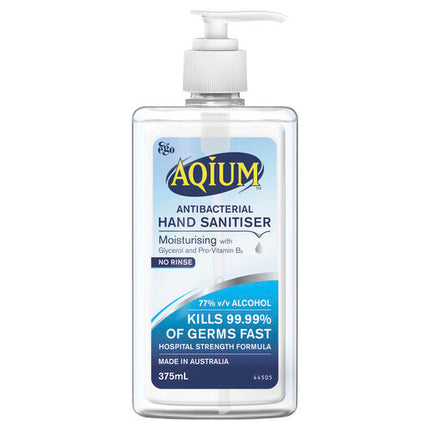 Ego Aqium Hand Sanitiser 375mL