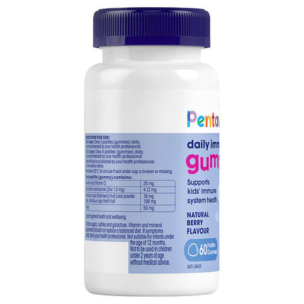 Pentavite Daily Immune Support Kids Gummies 60 Pastilles