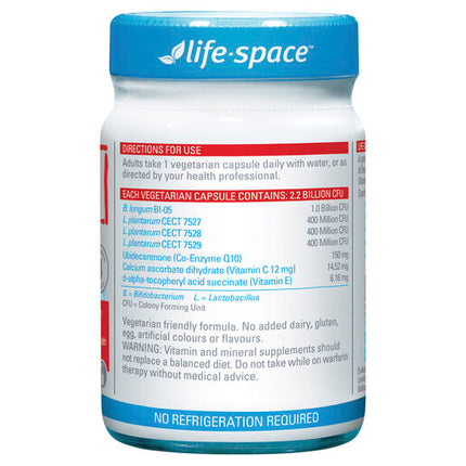 Life-Space Probiotics + Cholesterol Support 50 Hard Capsules