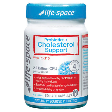 Life-Space Probiotics + Cholesterol Support 50 Hard Capsules