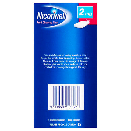 Nicotinell Gum Fruit 2mg 96 Pack