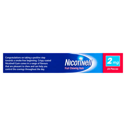 Nicotinell Gum Fruit 2mg 24 Pack