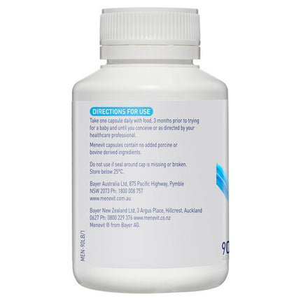 Menevit Pre-Conception Sperm Health Capsules 90 pack