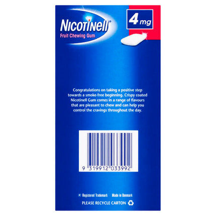 Nicotinell Gum Fruit 4mg 96 Pack